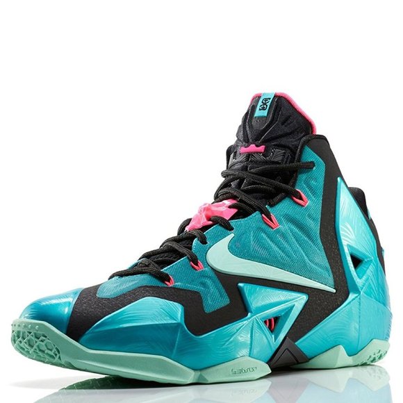 Nike Lebron XI South Beach Shoes Size 11 NIB - Picture 5 of 14